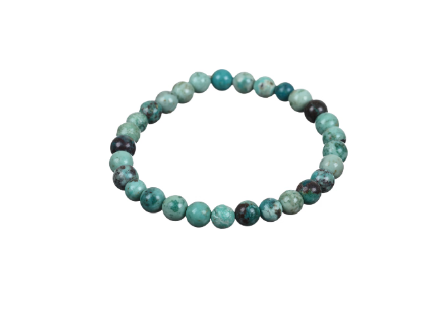 Bracelet boule 06mm Turquoise du Pérou A