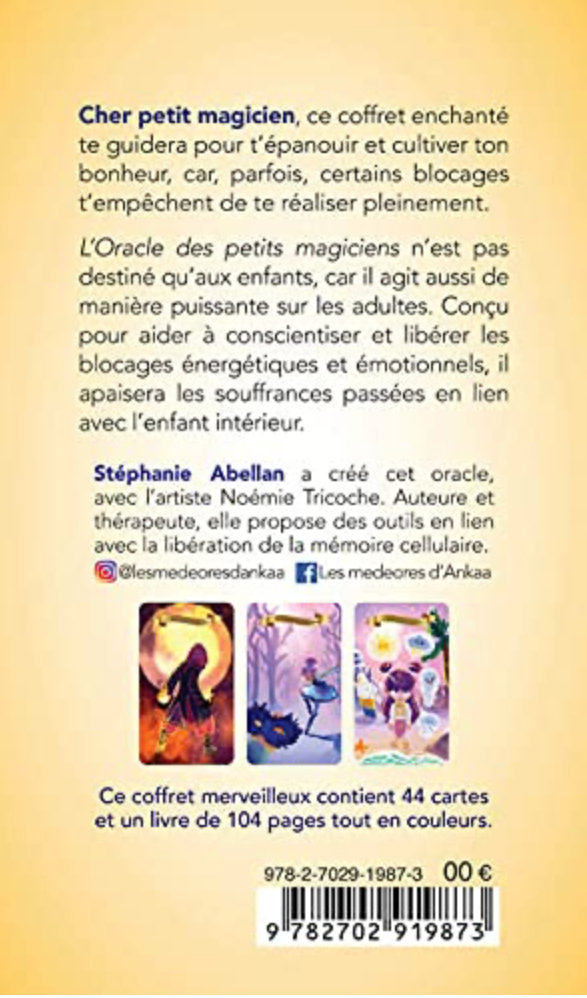 COFFRET L'ORACLE DES PETITS MAGICIENS - LIBERATION DES ETATS EMOTIONNELS DE MON ENFANT Stephanie Abellan