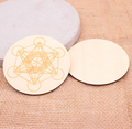 Plaque bois rechargement modèle 13 metatron gravée 100mm (1 pièce)