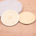 Plaque bois rechargement modèle 15 signe astrologique 100mm (1 pièce)