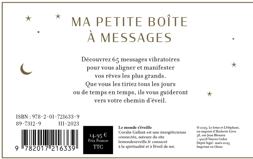 Messages vibratoires de Coralie Gallant (petit oracle)