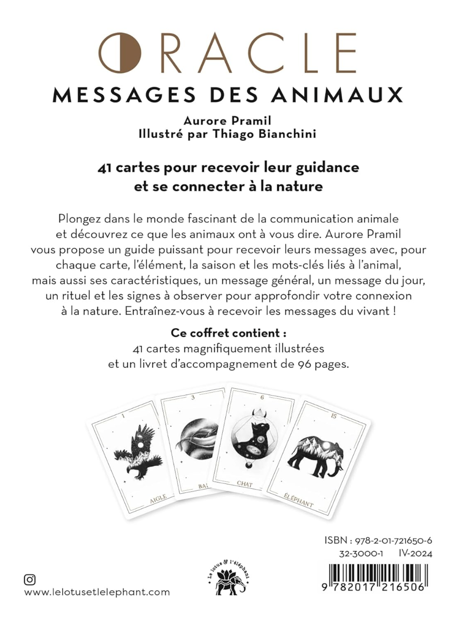 Oracle Messages des animaux: 41 cartes pour recevoir leur guidance et se connecter à la nature de Aurore Pramil