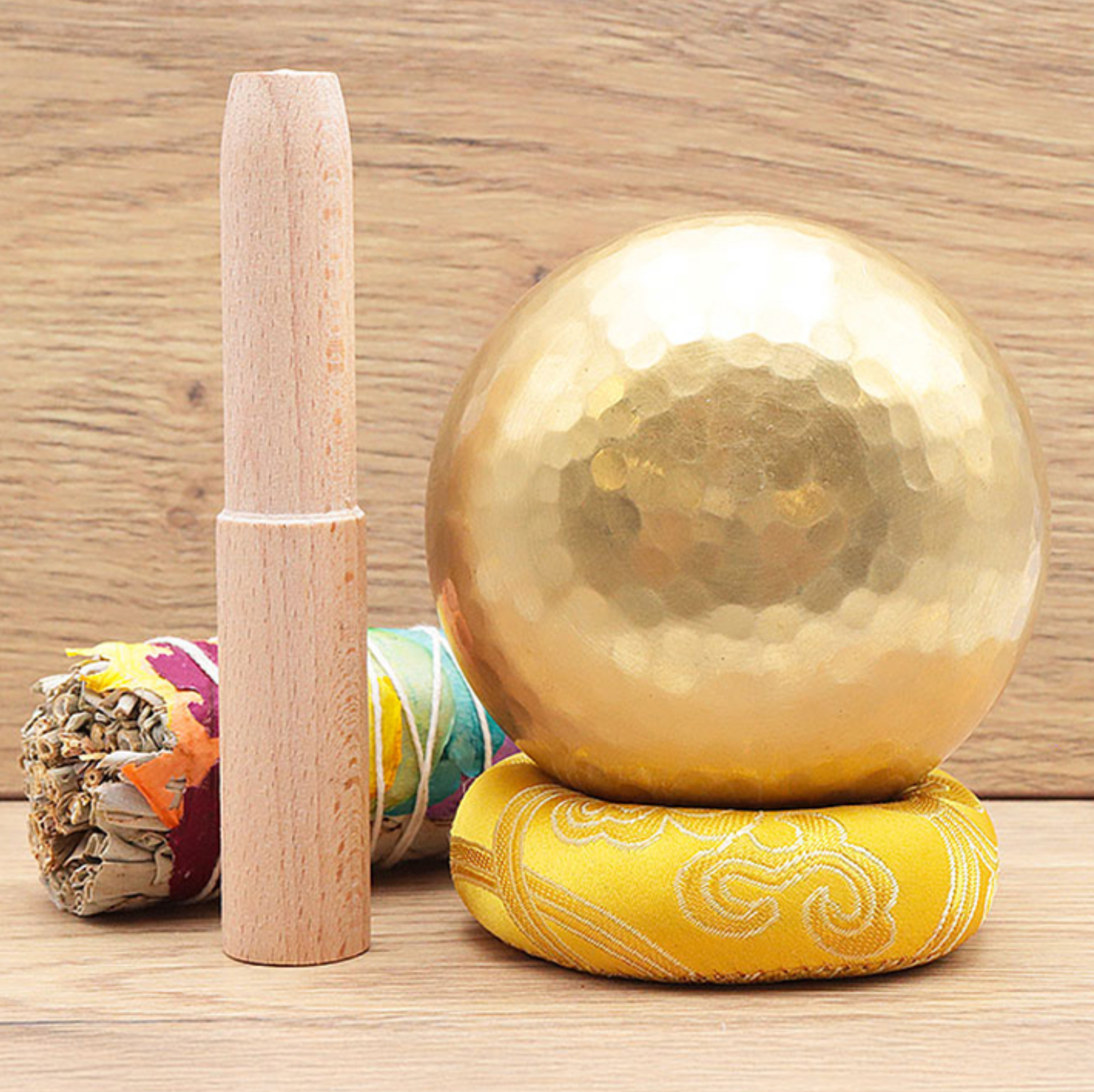 BOL CHANTANT 80MM NEUTRE BOL + COUSSIN + BAGUETTE (1 PIÈCE)