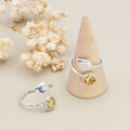 Bague argent 925 modèle 07 citrine facettée AAA (1 pièce)