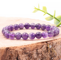 BRACELET BOULE 06MM AMÉTHYSTE BRÉSIL A (TAILLE 0)