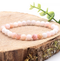 Bracelet boule 06mm Opale rose AA