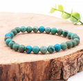 Bracelet boule 06mm turquoise du Tibet A+ (06-07.5mm)