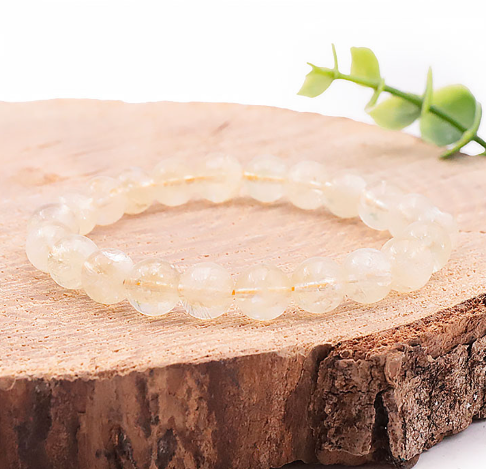 Bracelet boule 08mm Citrine A Madagascar