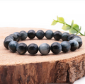 BRACELET BOULE 10MM OEIL DE FAUCON AA