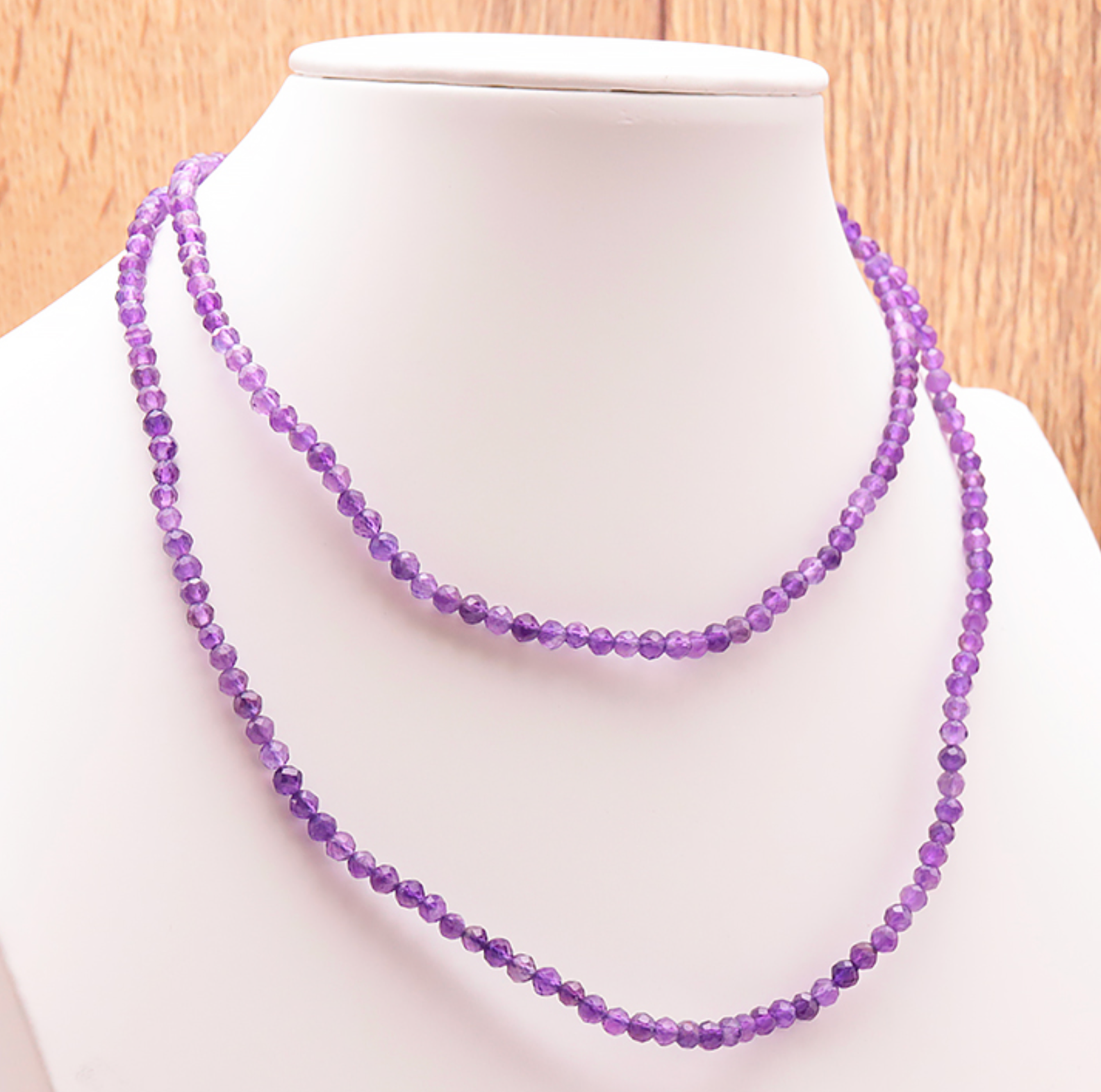 COLLIER FACETTÉ 04MM AMÉTHYSTE BRÉSIL A