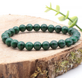 Bracelet boule 08mm Malachite foncée AA