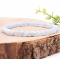 Bracelet boule 06mm Aigue marine Brésil AA
