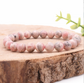 Bracelet boule 08mm Rhodochrosite Argentine A (07,5-08,5mm)