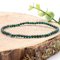 Bracelet facetté 03mm Malachite AA