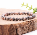 Bracelet boule 06mm Rhodochrosite sur gangue Argentine A (05,5-06,5mm)
