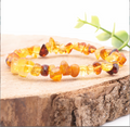 Bracelet baroque Ambre baltique multicolore A