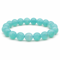Bracelet boule 10mm Amazonite Etats-Unis AA (10,5-11,5mm)