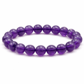BRACELET BOULE 08MM AMÉTHYSTE BRÉSIL AAA