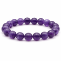 BRACELET BOULE 10MM AMÉTHYSTE BRÉSIL A