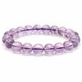 Bracelet boule 10mm Améthyste Brésil claire AAA
