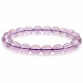 Bracelet boule 08mm Améthyste Brésil claire AAA