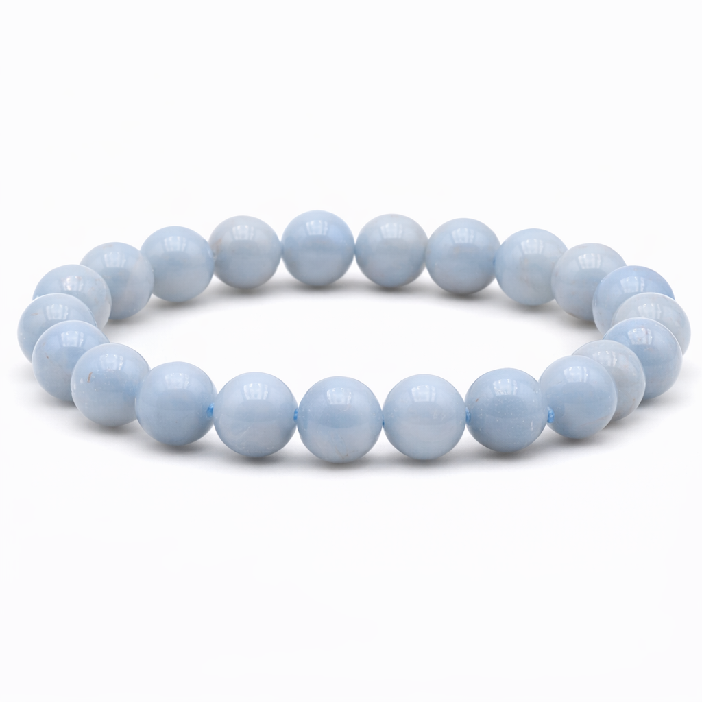 Bracelet boule 08mm angelite A