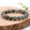 Bracelet boule 12mm labradorite AA+ (12-14mm)