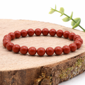 Bracelet boule 08mm jaspe rouge A (taille 2)