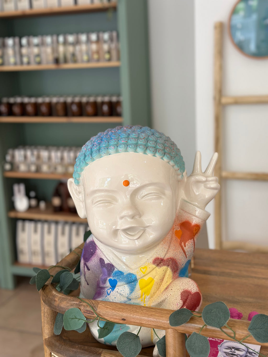 Buddha Love Street 40 cm - Pièce unique