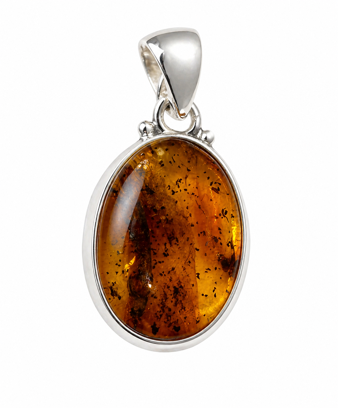 Pendentif Ambre 5,14 gr et argent