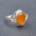 Bague en Cornaline Argent Sterling 925