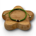 Bracelet tissé façon macramé HOMME - Green 02 Vert