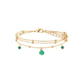 Bracelet GRETA vert Emeraude