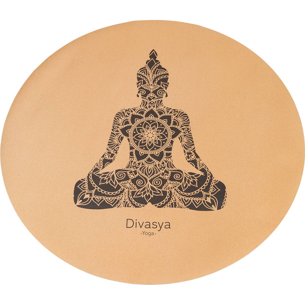 Tapis de méditation en liège et caoutchouc naturel - Bouddha