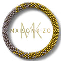 Nouvelle collection A/H 2026 Bracelet népalais B12 parme violet clair moutarde bi color dégradé