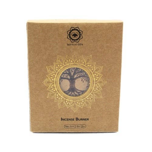Brûleur d' encens en bois Arbre de vie 10 cm