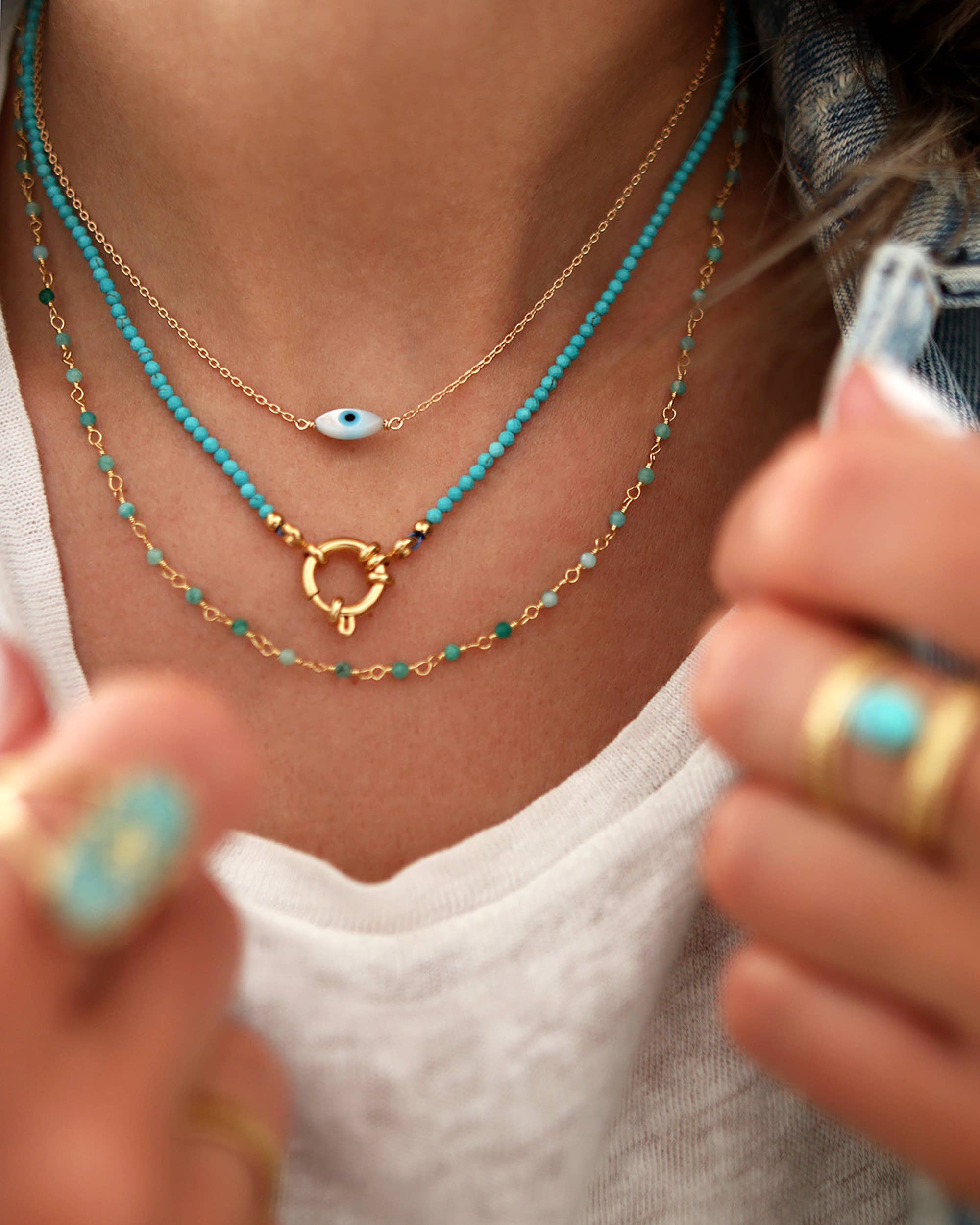Collier NEIGE Turquoise