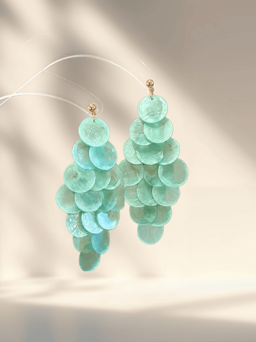 Boucles d'oreilles SIRENA Coquillage naturel couleur au choix