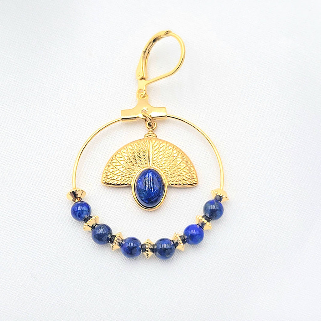 Boucles d'oreilles Surya Lapis Lazuli