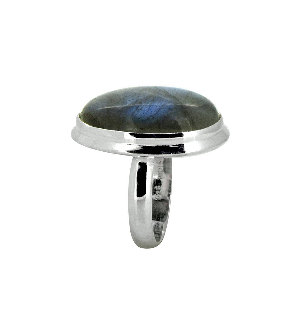 Bague Bohème en argent sterling 925 Labradorite
