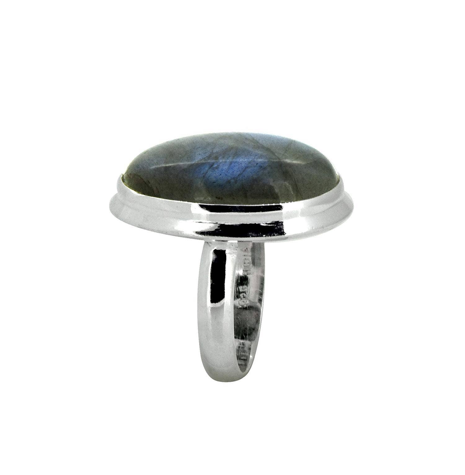 Bague Bohème en argent sterling 925 Labradorite