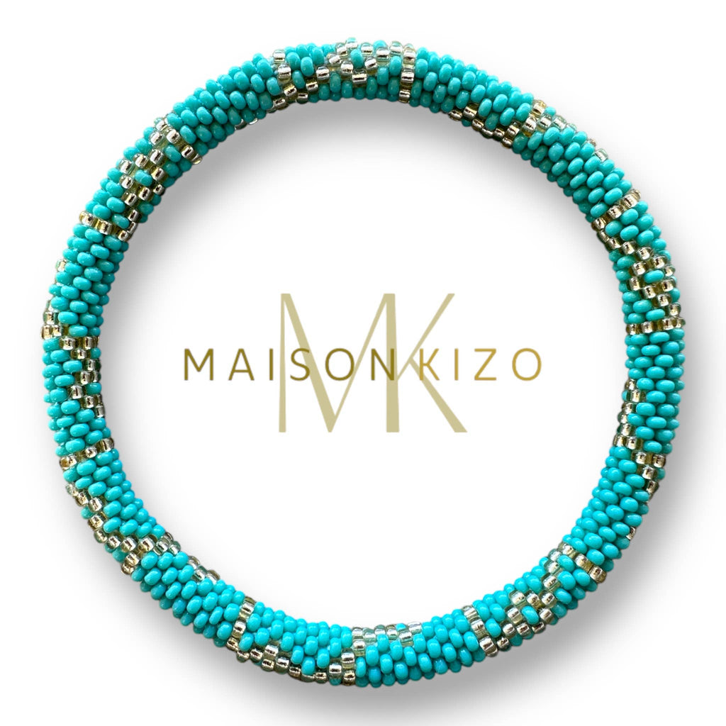 Bracelet de cheville népalais Turquoise doré triangle