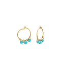 Mini-créoles JOY bleu Turquoise