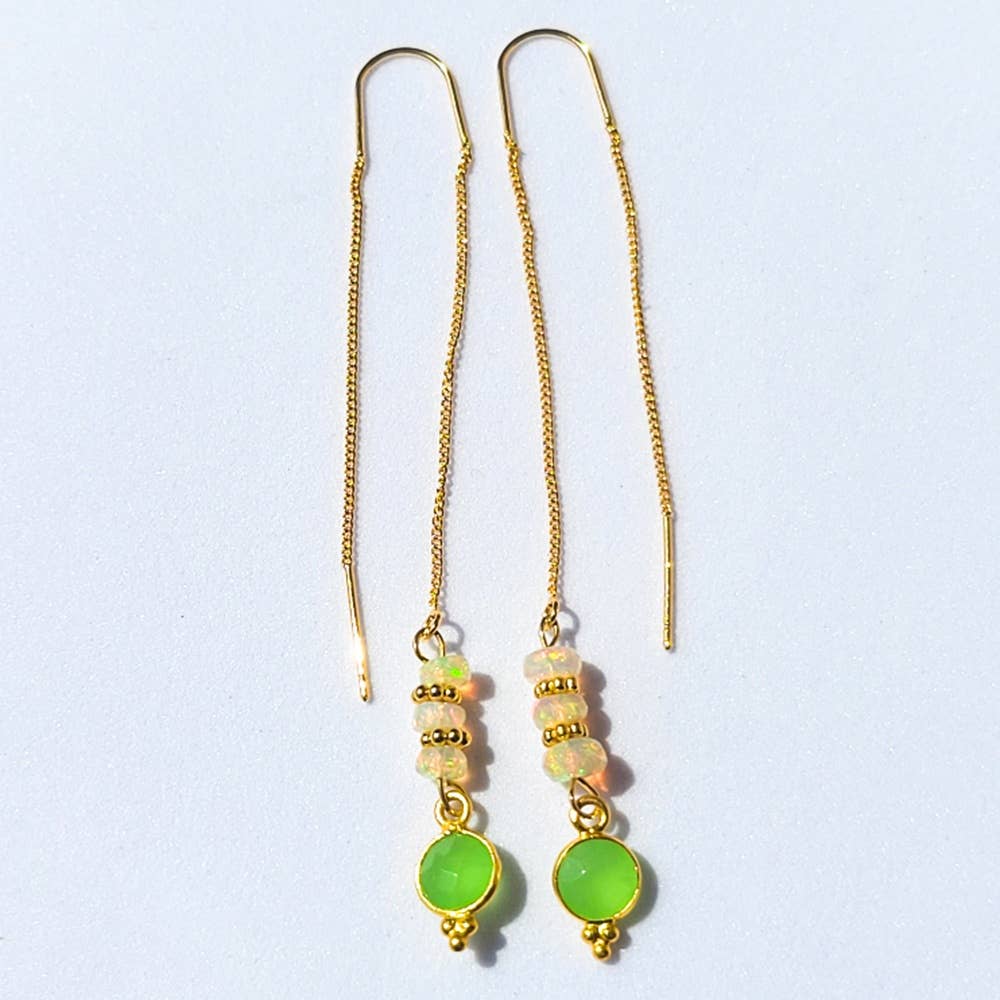 Boucles d'oreilles Opale Ethiopienne