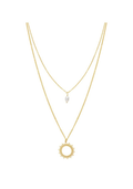 Collier NARCISSA double Nacre Blanche