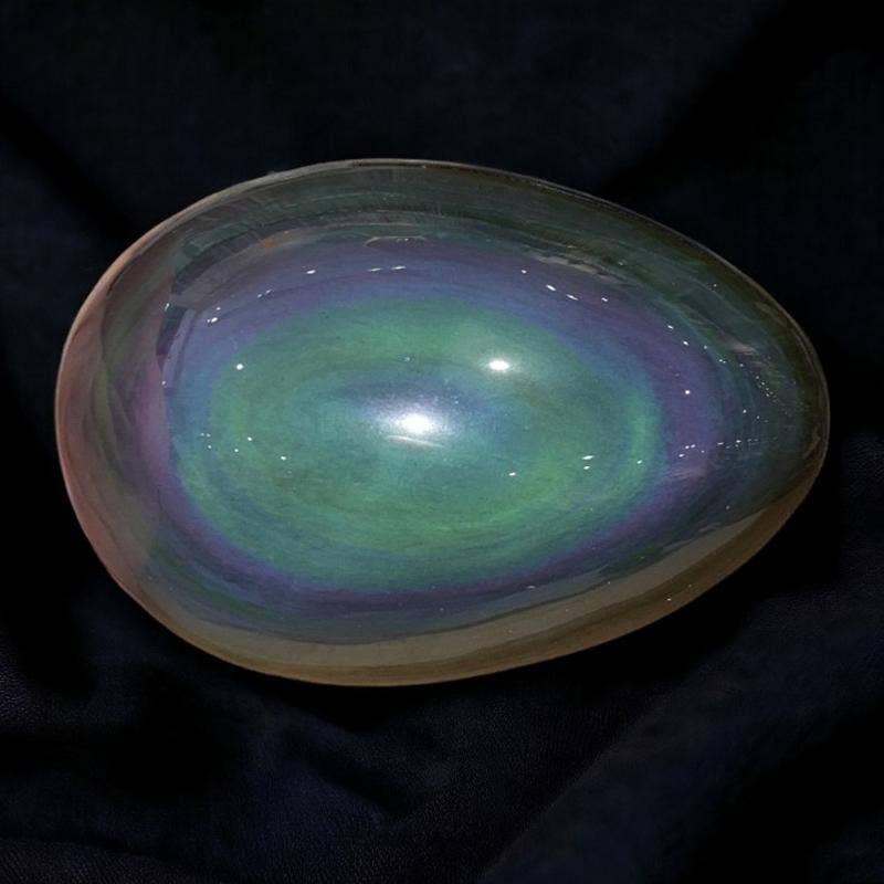 Galet Obsidienne oeil céleste Mexique AA+