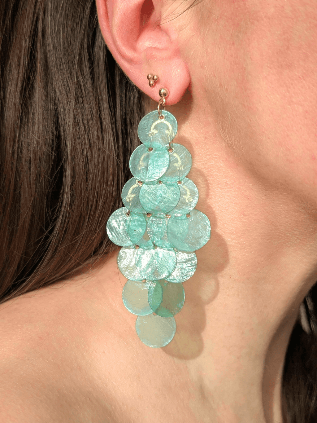 Boucles d'oreilles SIRENA Coquillage naturel couleur au choix