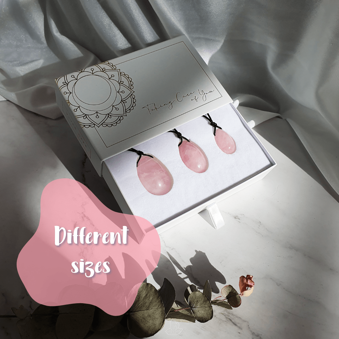 Paquet d'œufs en quartz Yoni Rose