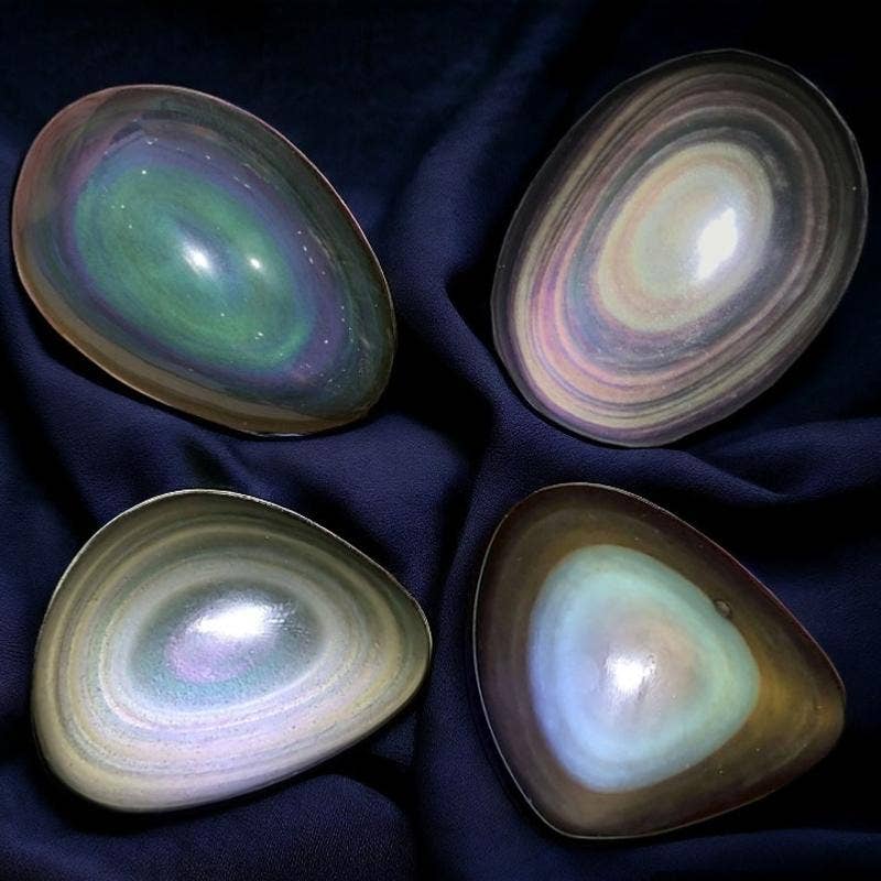 Galet Obsidienne oeil céleste Mexique AA+