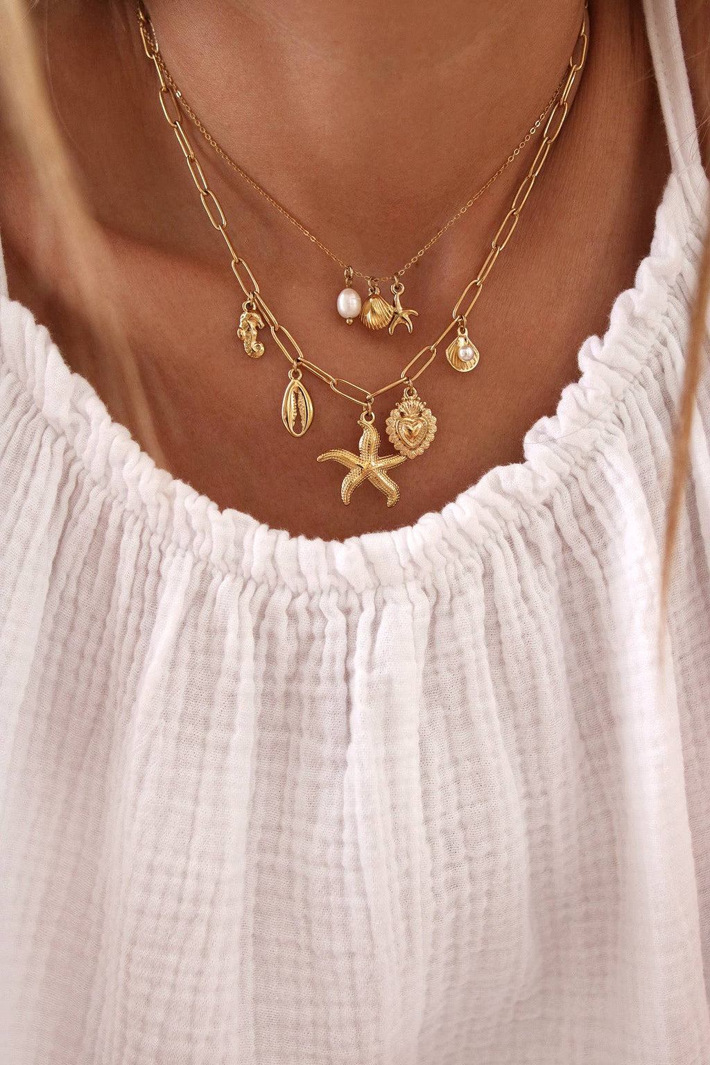 Collier DÉLIA Nacre Blanche